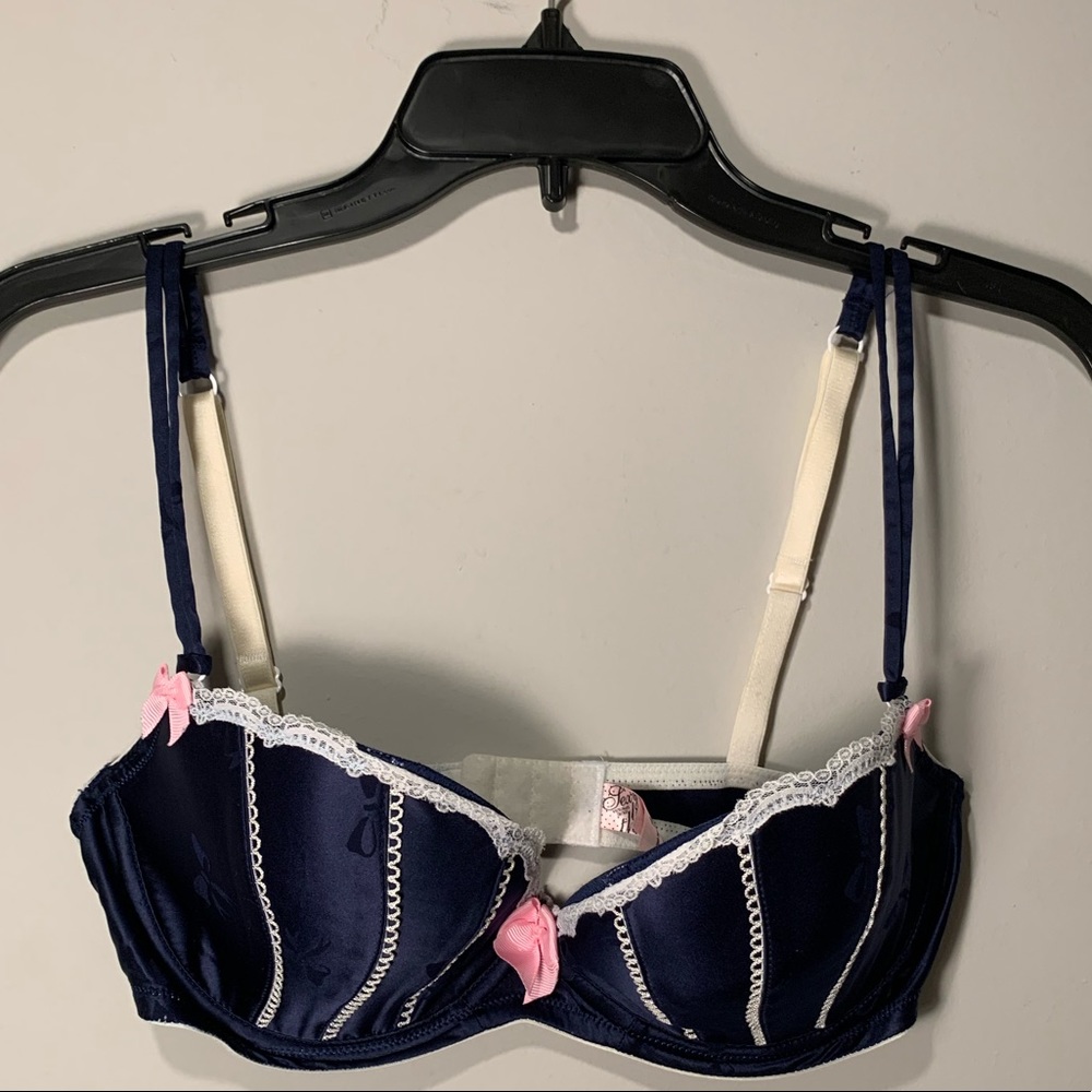 Victoria’s Secret Bow Peep Navy Bra